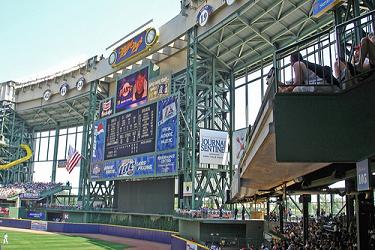 Photo Credit: Kelly Hafermann (Miller Park Scoreobard) Miller Park Scoreboard